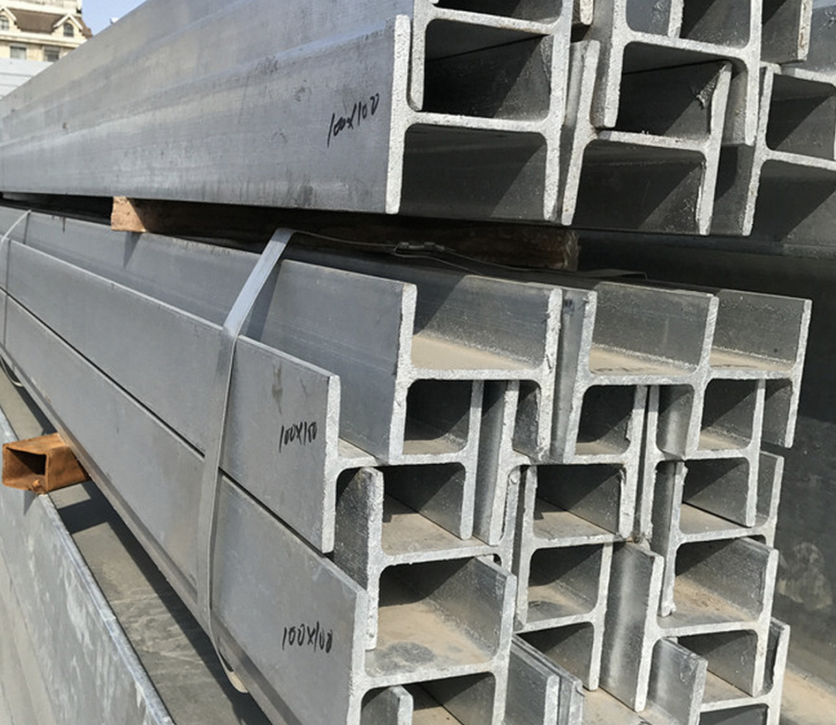 SM490 Structural H Shape Iron Beams 