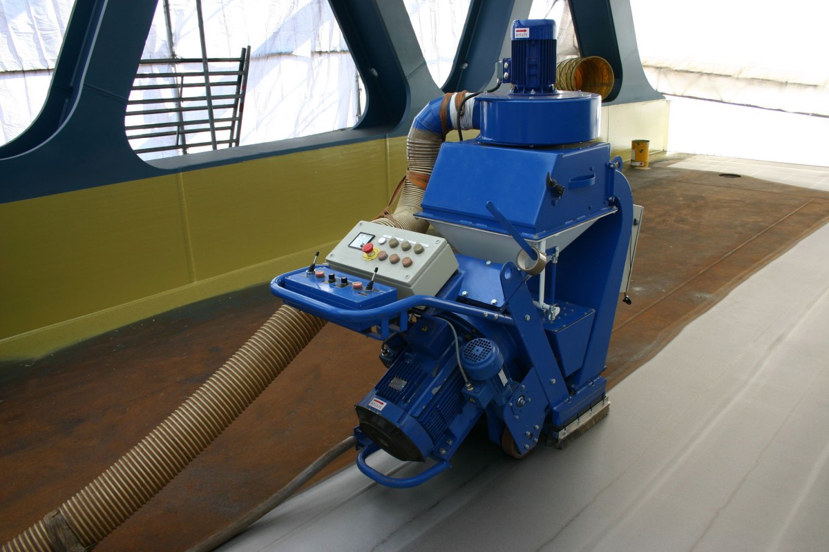 Deck shot blasting machine Deck shot blasting machine