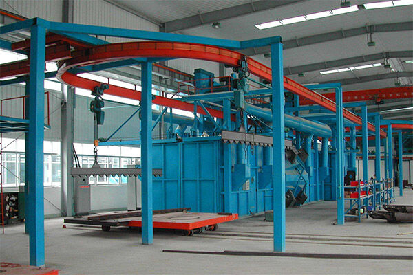 THE HANGING CHAIN SHOT BLASTING MACHINE