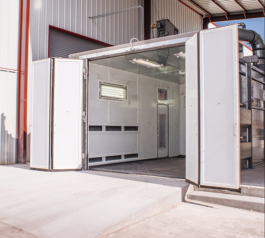 Ordinary sand blasting room