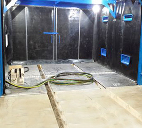 Ordinary sand blasting room