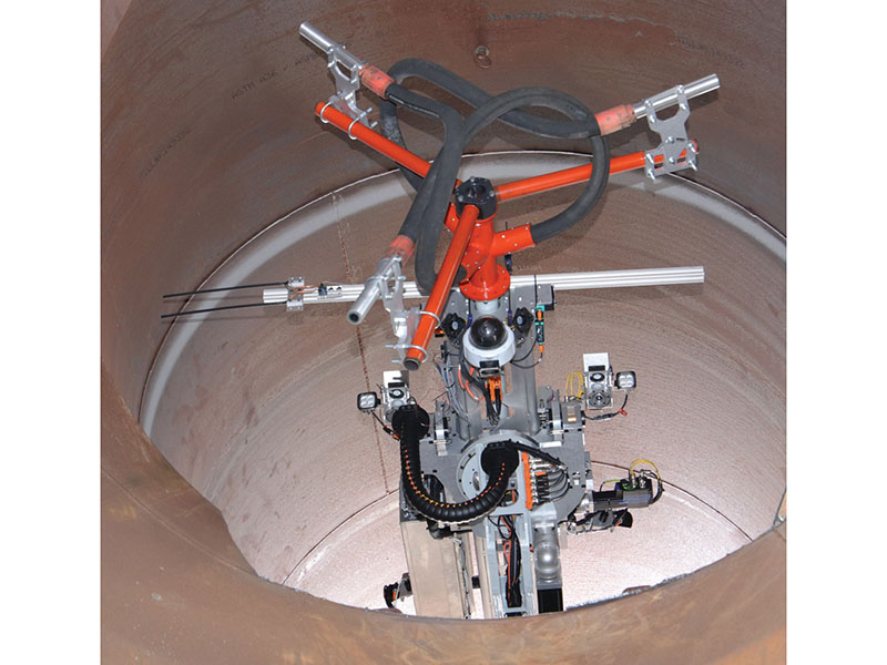 Large Internal Pipeline Blasting Robot