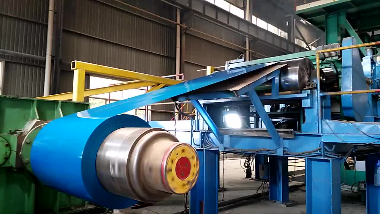 What production process is the color coated steel coil made based on?