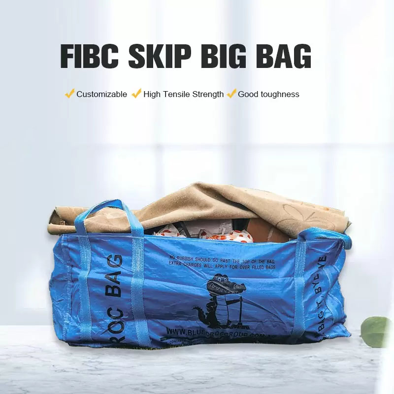 PP Woven Construction Waste Collection Landscaping Garden Community Dumpster Waste Bag