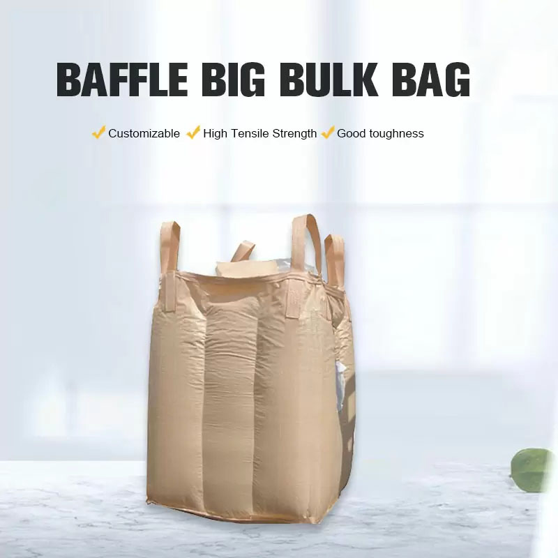 Strong PP Big Sack FIBC Baffle Bag for Chemical Powder Bean Packing