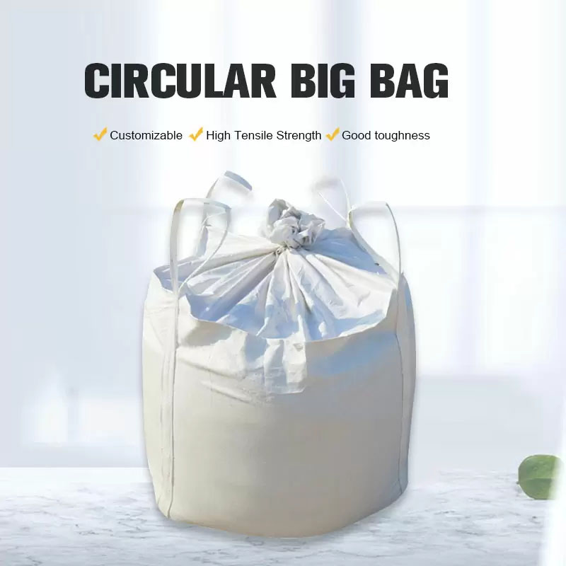 Customized Jumbo FIBC 1 Tonne Big Circular Bulk Bag for Chemical Sugar Salt Packing