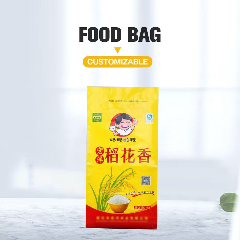 Custom Printing Polypropylene Rice Packing Sacks BOPP Woven Bag