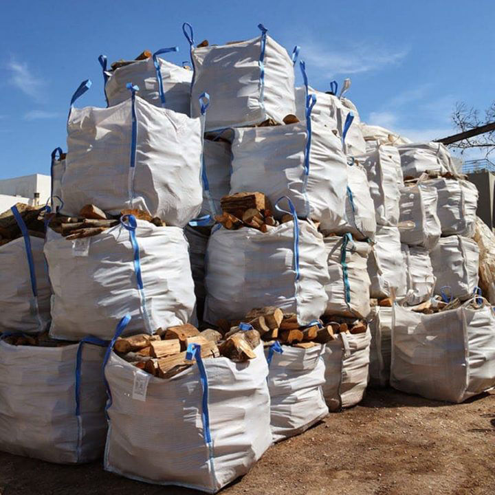 Breathable Firewood Onion Potato Packing Mesh Big Bulk Bag