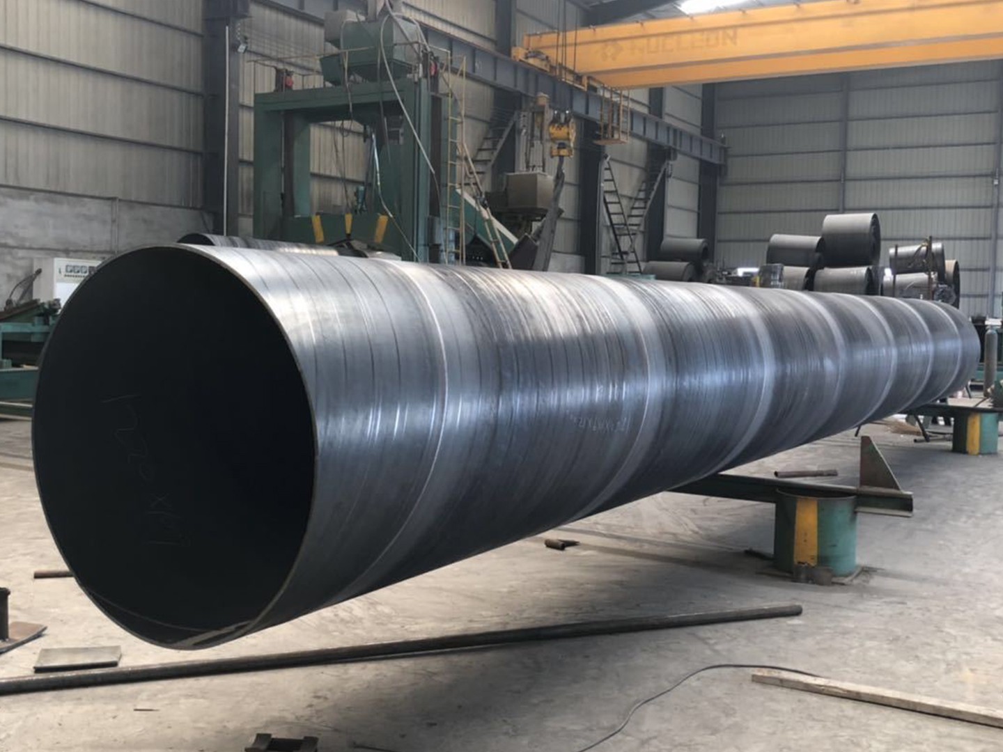 Heavy Wall Spiral Welded Steel Tubing PE Coated