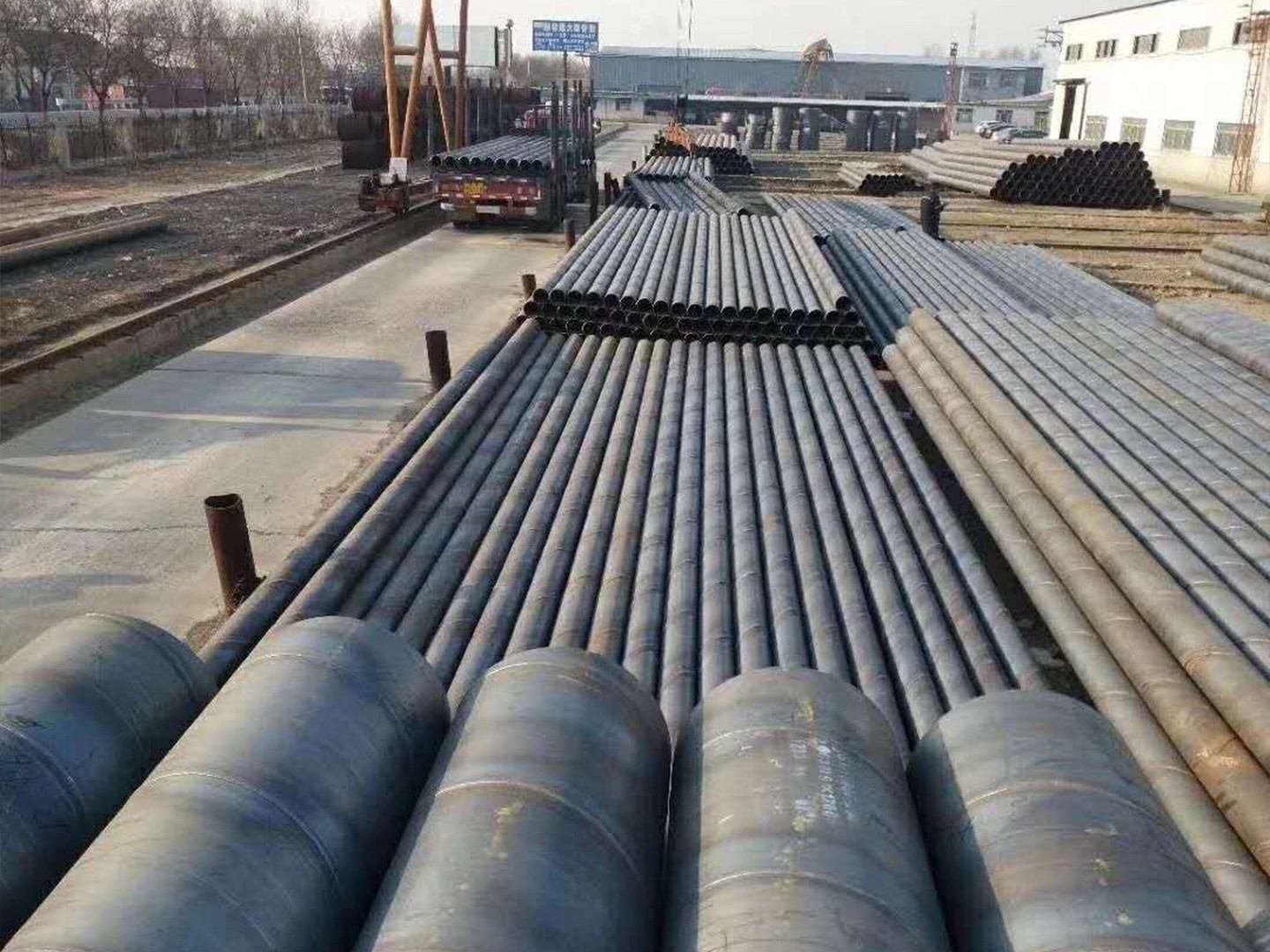 Heavy Wall Spiral Welded Steel Tubing PE Coated