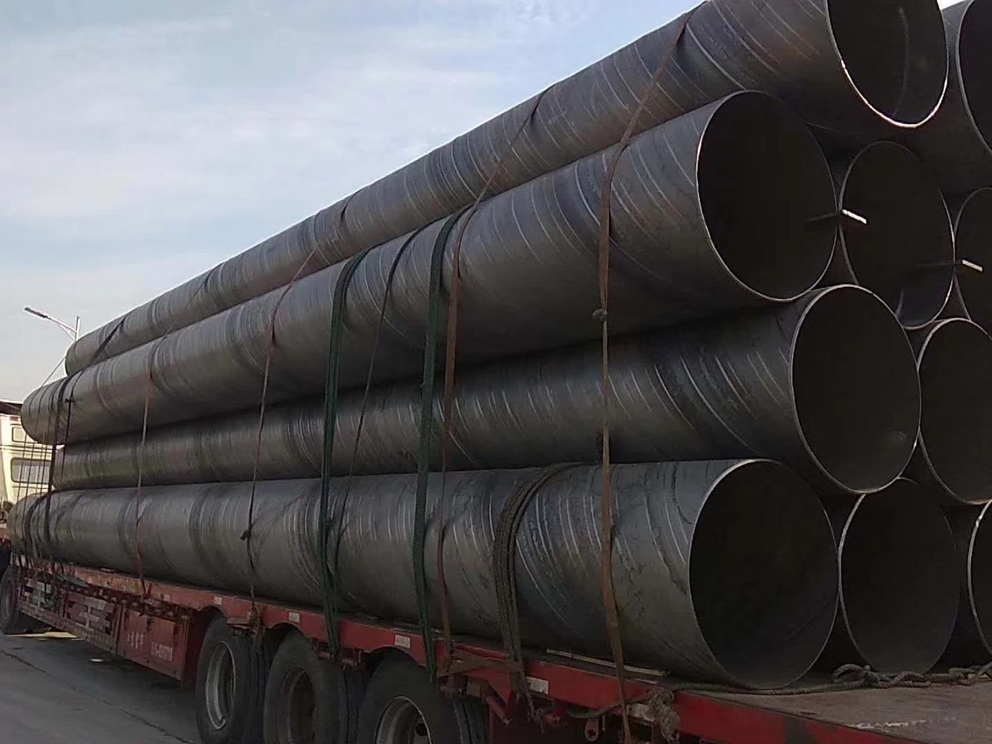 Large Diameter Spiral Welded Water Pipe Plastic Coated
