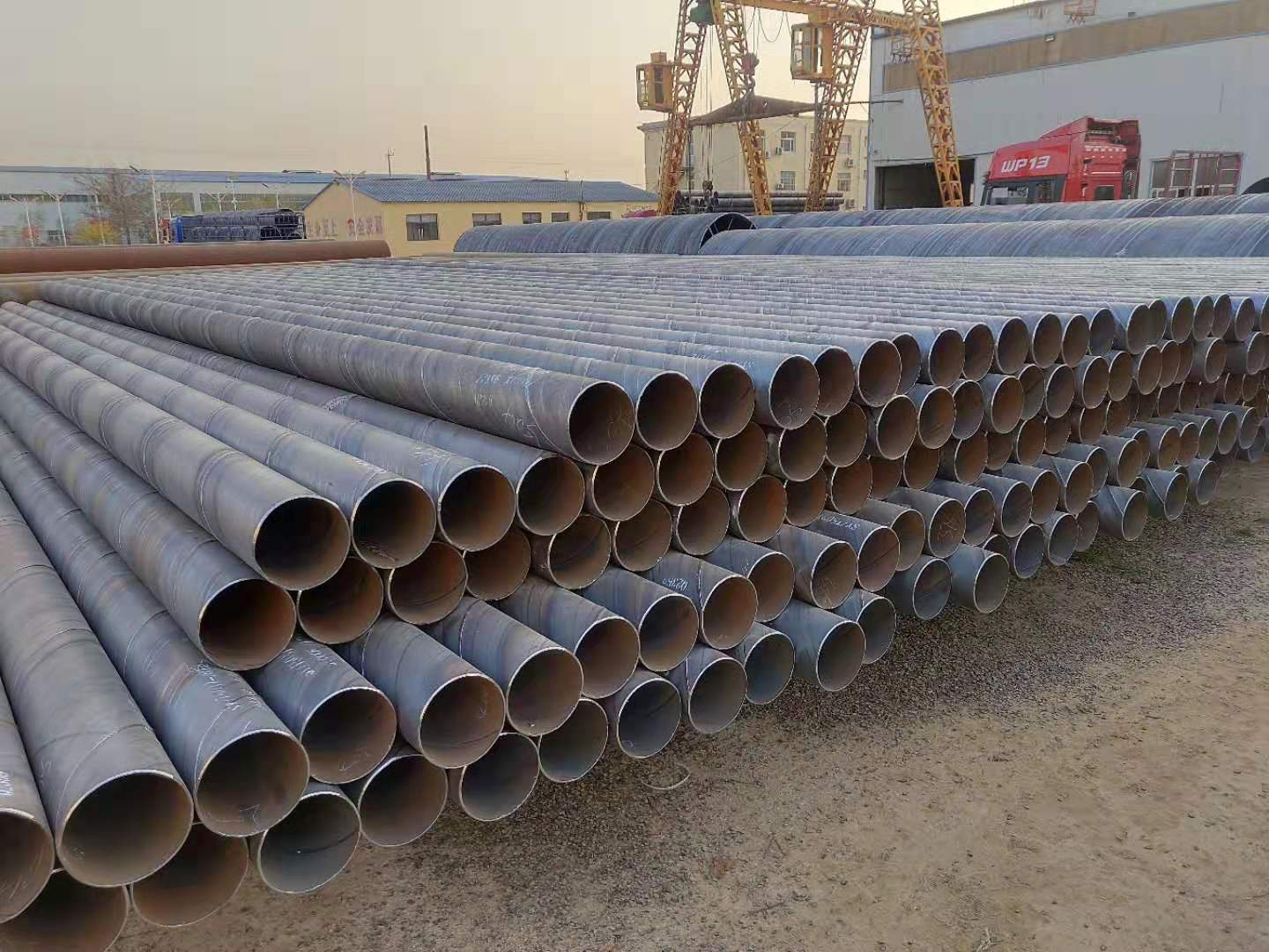 Large Diameter Spiral Welded Water Pipe Plastic Coated