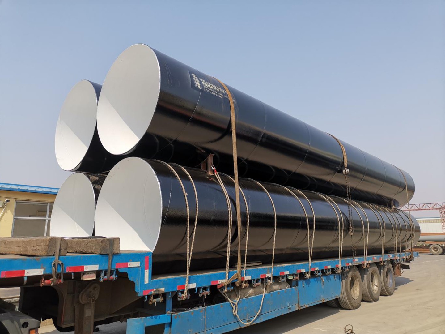 Heavy Wall Spiral Welded Steel Tubing PE Coated