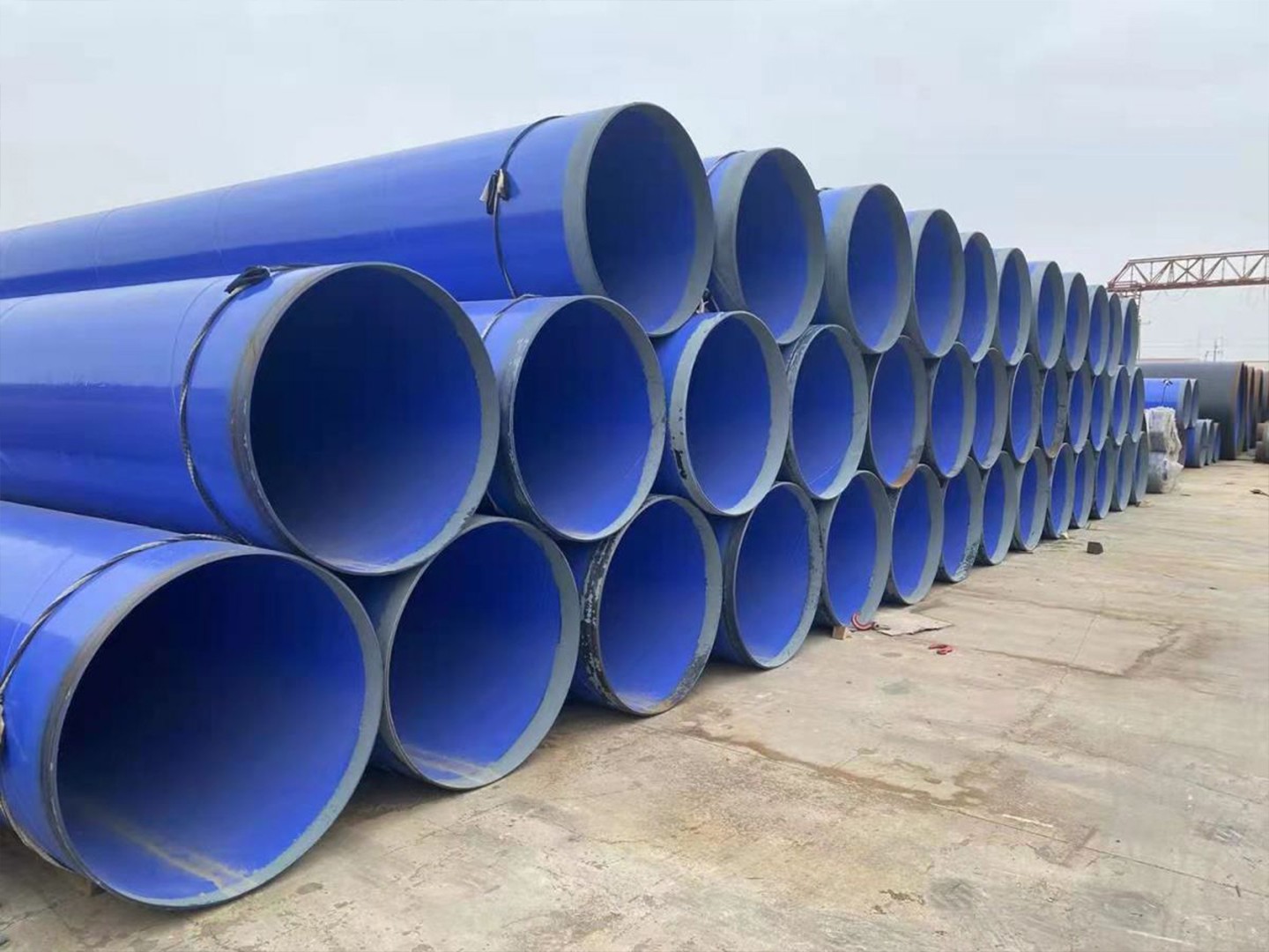 Heavy Wall Spiral Welded Steel Tubing PE Coated