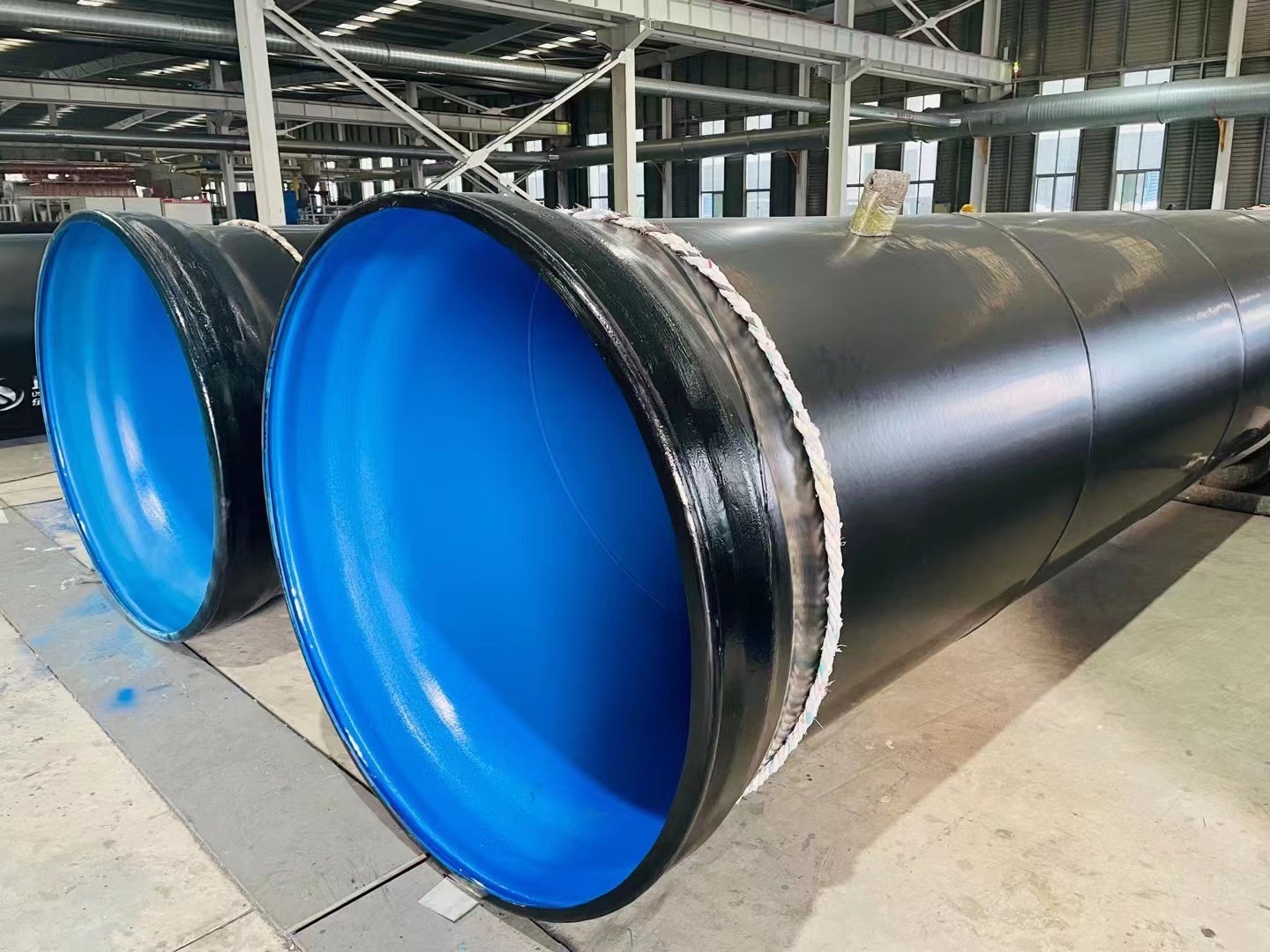Large Diameter Spiral Welded Water Pipe Plastic Coated