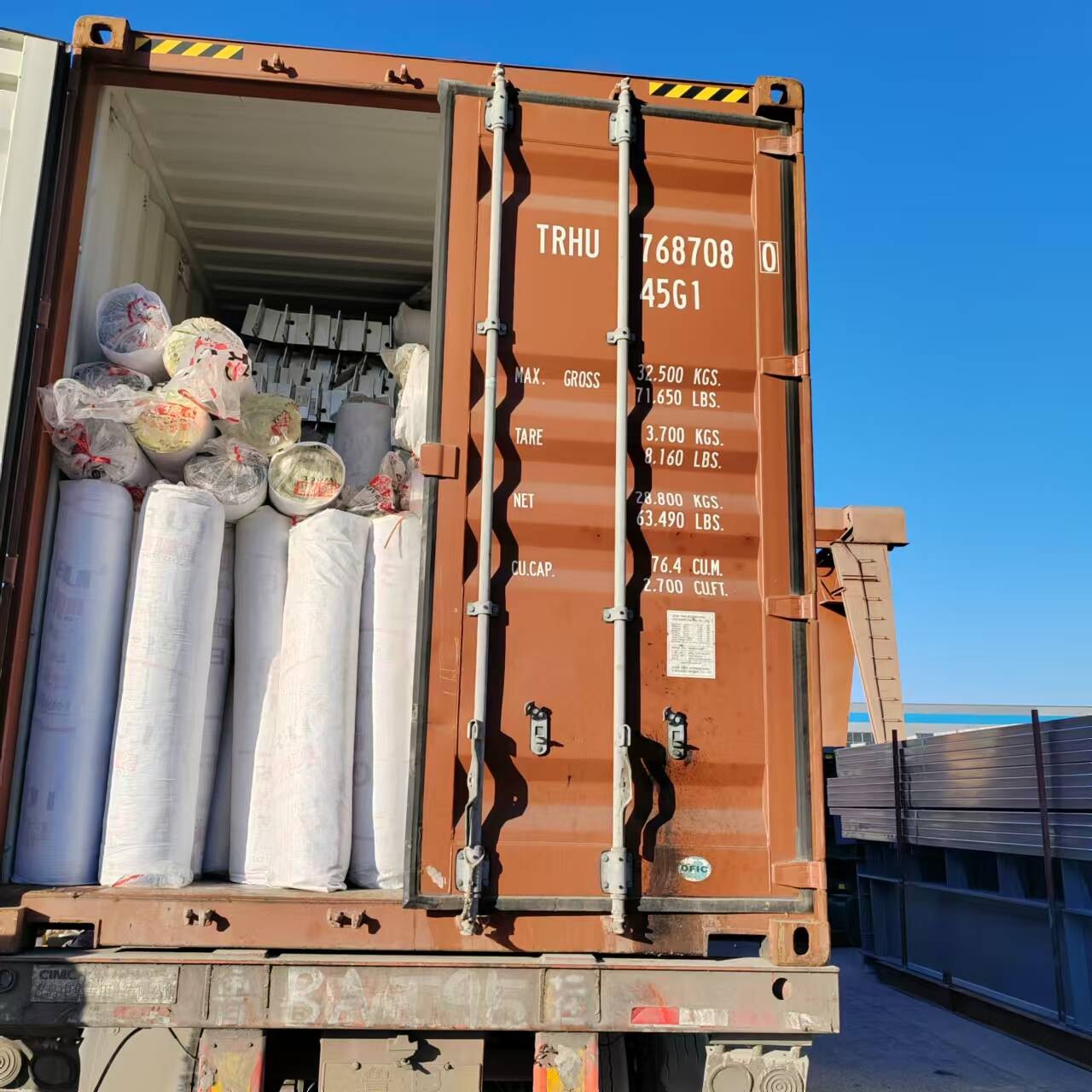 The warehouse shipped to Chile has a construction area of ​​about 4,800㎡