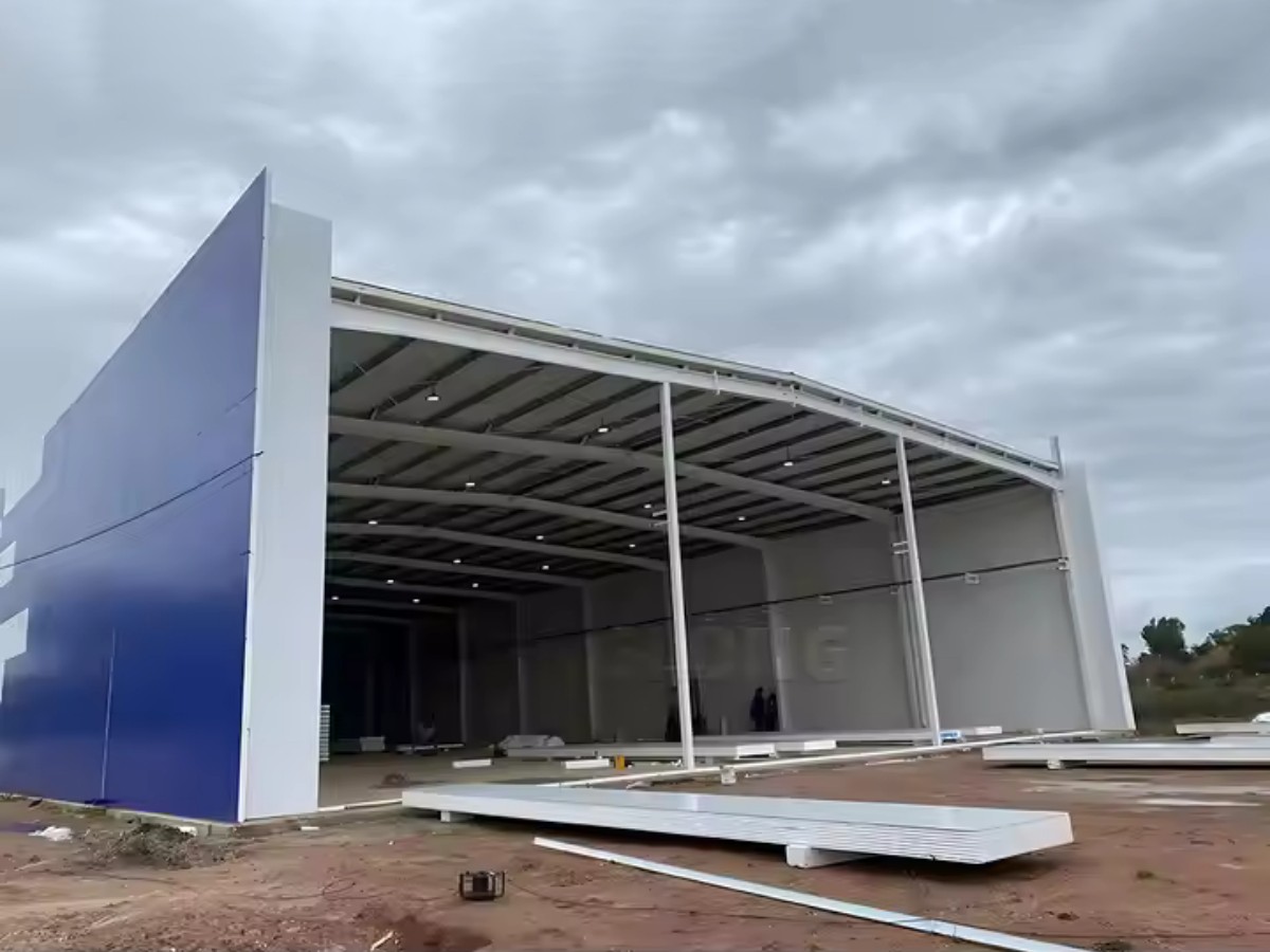 Large Span Steel Structure Hangar for Aviation Industry