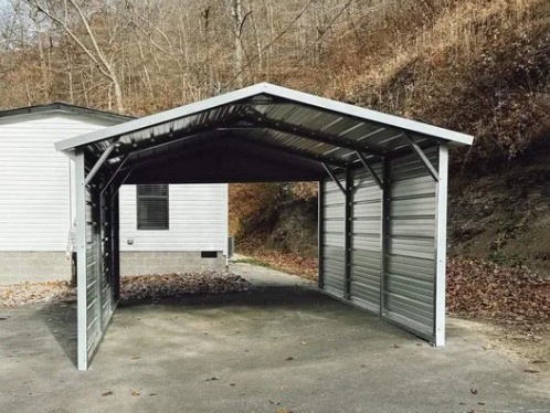 Prefabricated Portal Frame Light Steel Structure Carport/Garage/Hangar