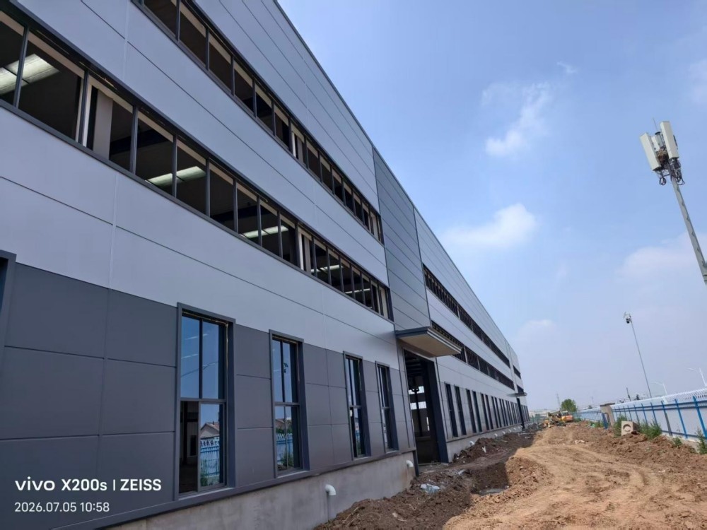 Project Update: Main Structure of 12,000 ㎡ Steel Structure Workshop Completed