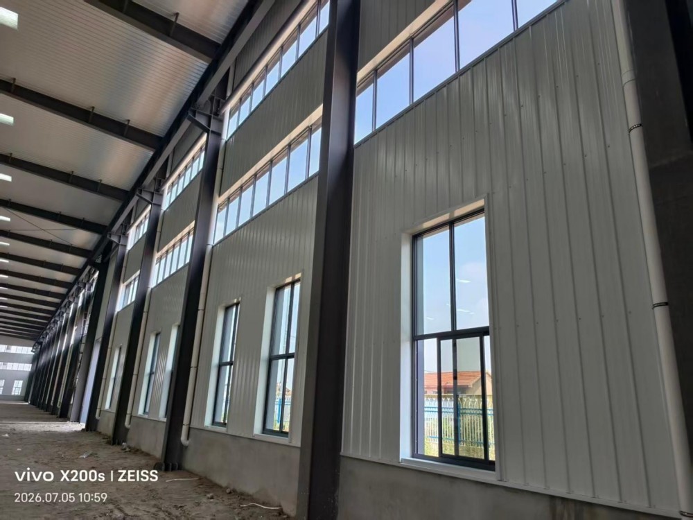 Project Update: Main Structure of 12,000 ㎡ Steel Structure Workshop Completed