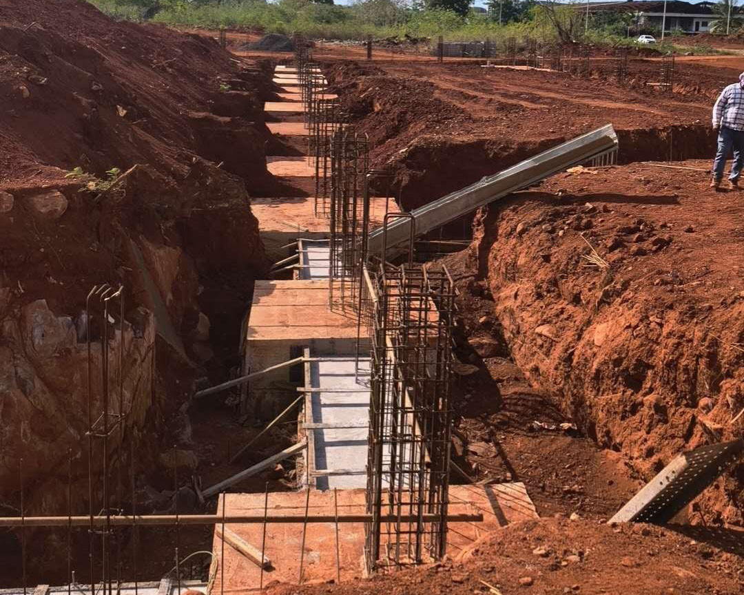 Accelerating Construction Progress (3) Smooth Commencement of Foundation Concrete Pouring for Mauritius Industrial Workshop Project, Accelerating Construction Progress