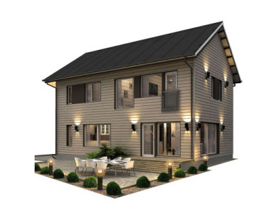 Light Steel Framing Prefab House Villa Homes Prefabricated Luxury Villa with High End Finish