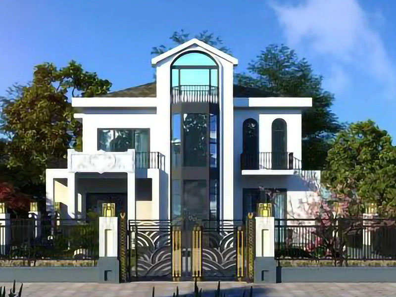 Prefab Light Steel Frame Modular Villa House Economic Light Steel Structure Customlized Apartment Housing Factory Manufacture