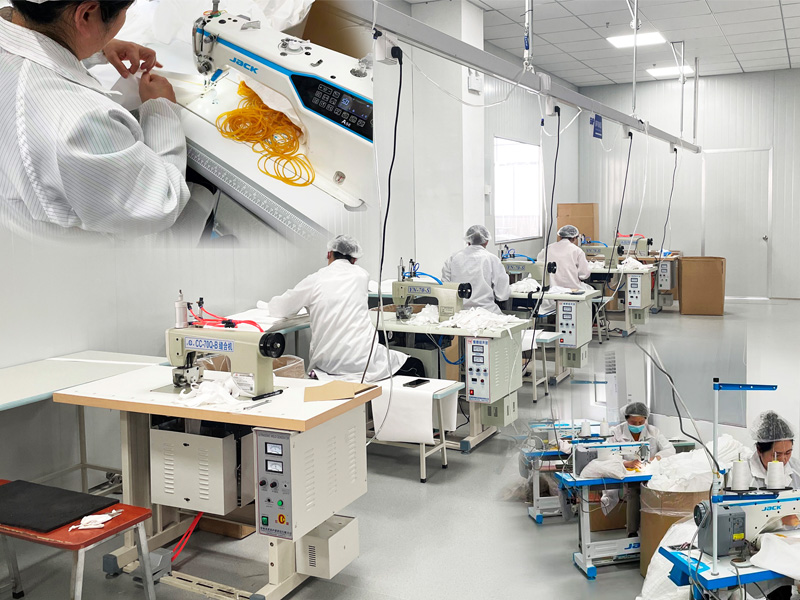 工厂无尘缝纫车间，确保产品质量和生产