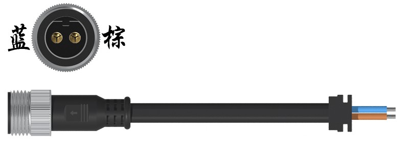 快插中头 2芯公头4.9-6.0+1907048.png