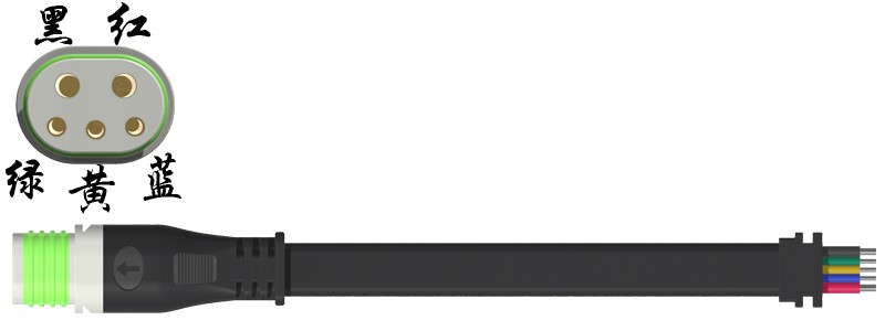 自锁大头 5芯母头扁线3.6X10+尾卡1908032.png