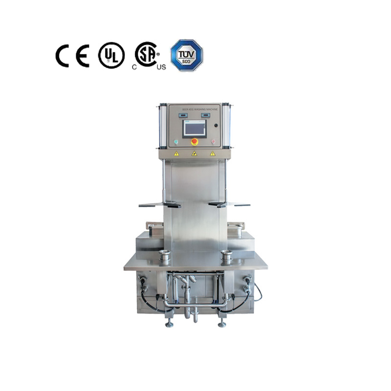 Machine de remplissage et de lavage de fûts de bière