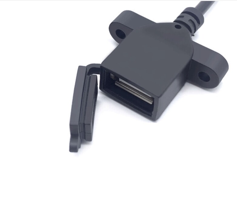 USB 2.0 Type A Female Panel mount with Locking With Dust Cover