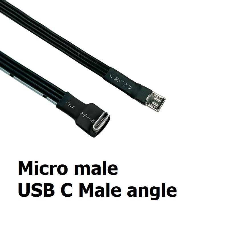 High-Quality FFC USB 2.0 AM to USB 3.1 Type-C Cable Versatile Flat Ribbon Charger Cable: USB 2.0 to Type-C