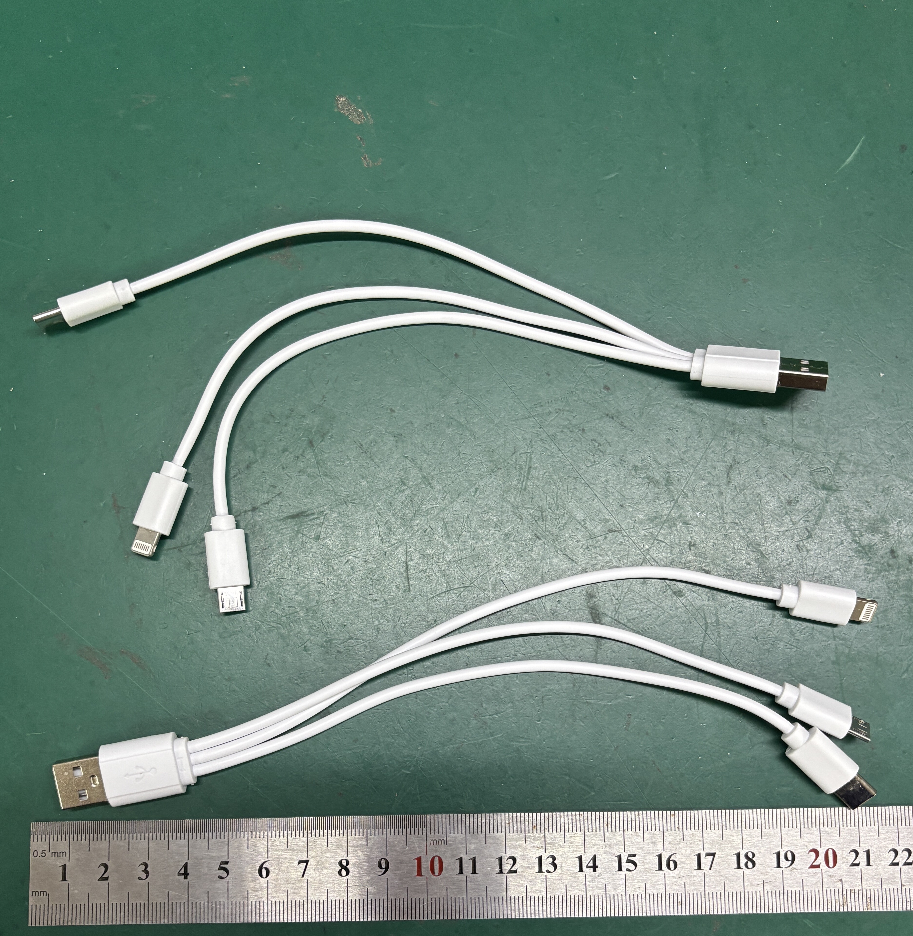 Wholesale 3 in 1 USB 2.0 Splitter Cable USB 3.1 Type C Micro Android Mobile Phone Charging Cord  3 in 1 USB Splitter Cable for Mobile Devices