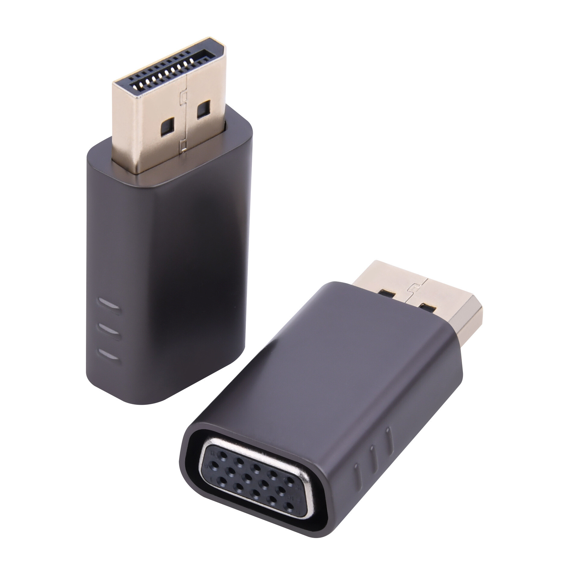DisplayPort (DP) to VGA Adapter, Gold-Plated Display Port to VGA Adapter (Male to Female) Compatible with Computer, Desktop, Laptop, PC, Monitor, Projector, HDTV - Black
