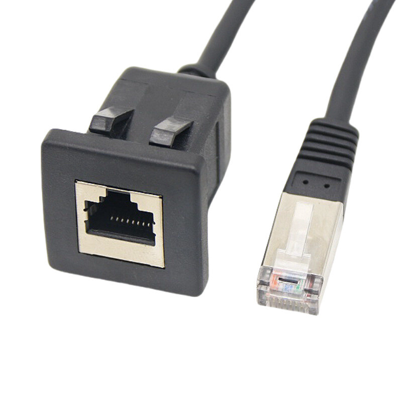 ETERNALTARCABLE CAT5 RJ45 Keystone Jack Inline Coupler  Female to Male Ethernet Cable Extender  RJ45 Male to Female Panel Cable