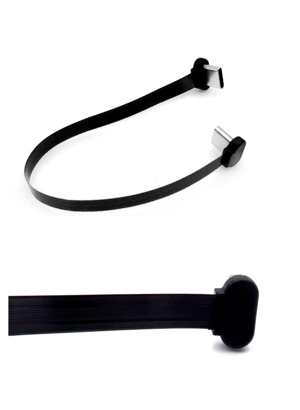 Angled USB to USB C Cable  Fast Charging Cable Right Angle USB C Cord