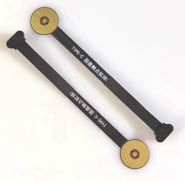 High-Performance Type C Round Disk Contact FPC Soft Flat Cable Durable Type C Round Disk Contact FPC Flat Cable Solution