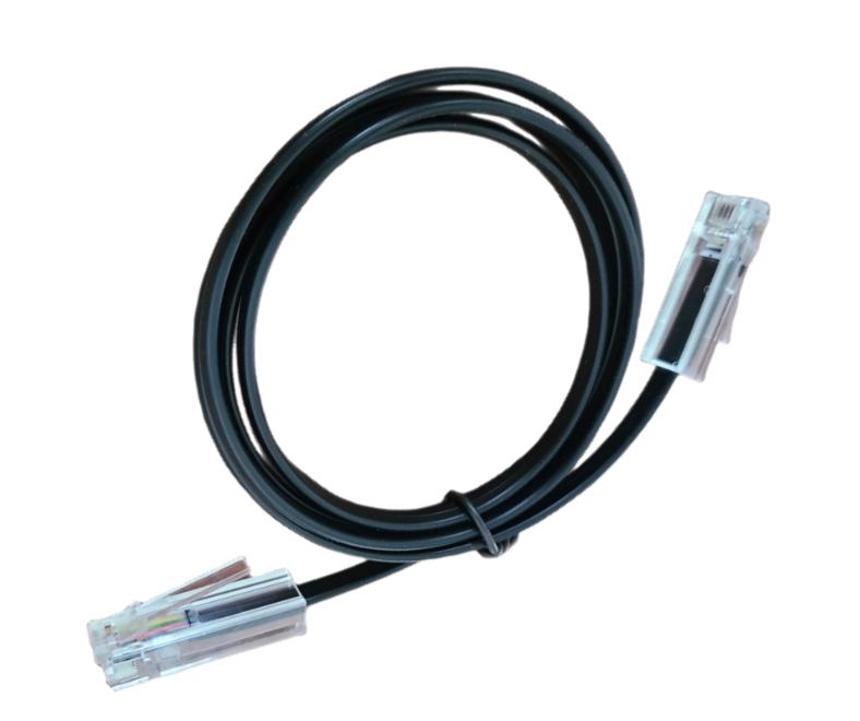 Ethernet Extension Cable Ultra Long 4-pole Crystal Head Data Cable RJ11 32.8mm Electrical Equipment Medical Equipment Pure Copper Connection Data Cable