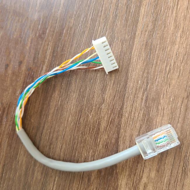 RJ45 to Terminal Adapter for 4-Core and 8-Core Cables XH2.54 to PH2.0 Connector for Twisted Pair Data Lines 8P Monitoring Data Cable with RJ45 and Terminal Conversion