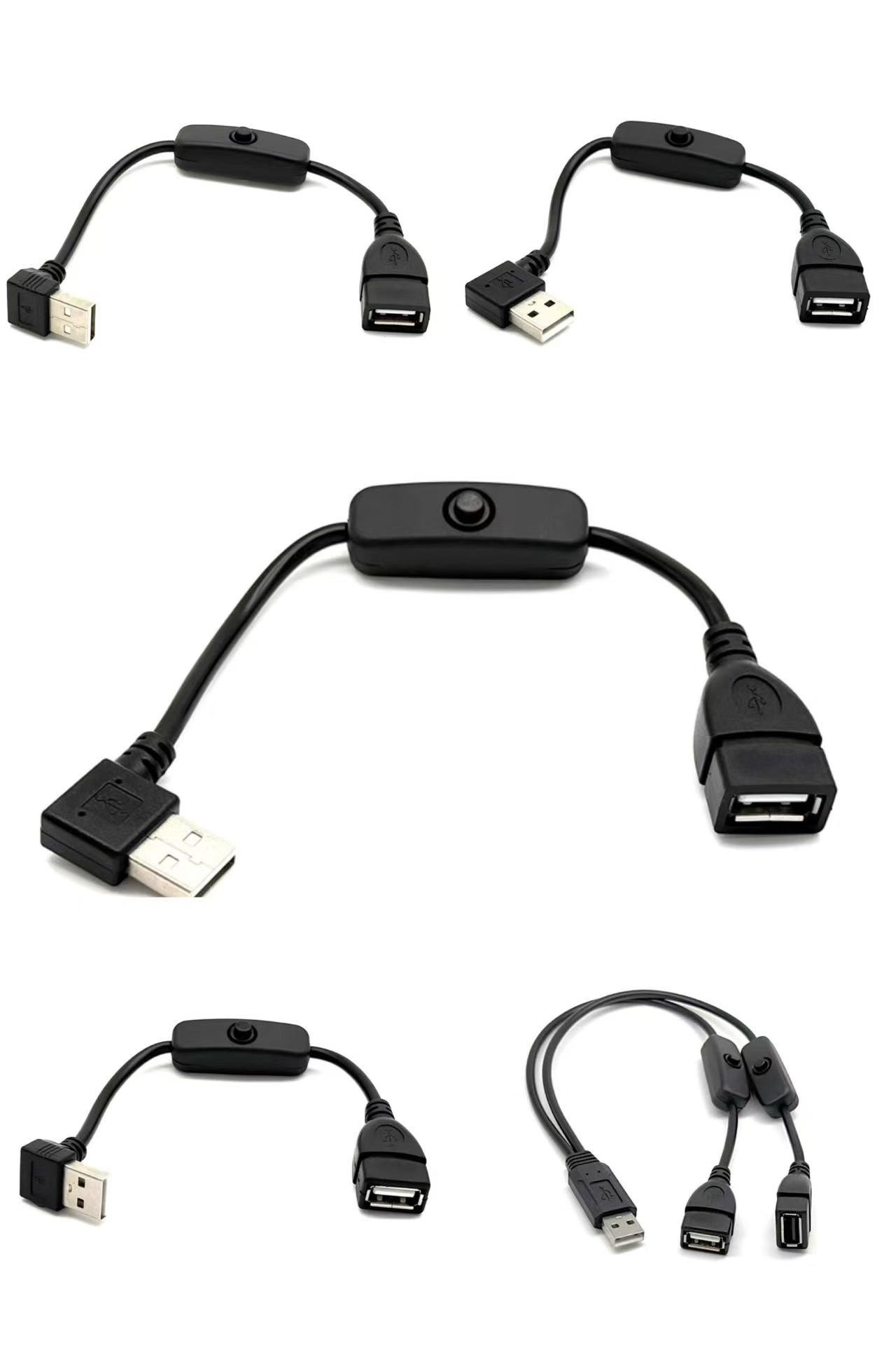 USB 2.0 Extension Cable Male to Female Extender With Switches for Printers Cameras Hard Drive