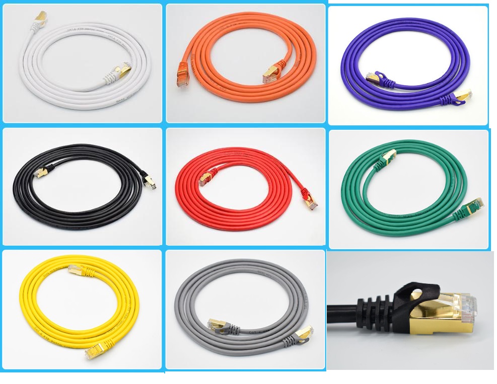 Cat6 Ethernet Cable Indoor/Outdoor 26AWG Cat6 FTP High Speed 10Gbps Internet Cable, Black RJ45 LAN Patch Cables, Ethernet Cord Suitable for Games, Computers, Televisions, Routers, Printers
