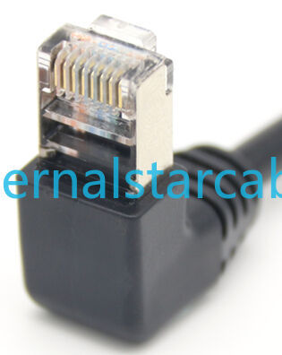 Cat5e Cat6RJ45 Male to Female LAN Ethernet Network Cat 5e Panel Mount Cable (Black)