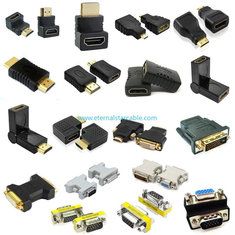 HDMI 90 and 270 Degree Adapter 2-Pack, Right Angle HDMI Male to Female L Adapter Connector 3D&4K Supported