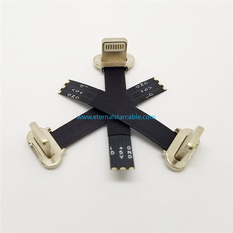 Ribbon Soft Flexble USB Angle Micro USB Cable FFC FPV USB 3.1 Type C