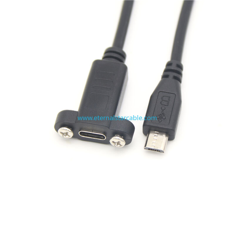 usb type-c to micro-b 2.0 male charger cable