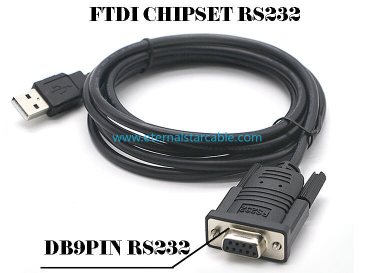 High Compatible WIN10 FTDI Chip FT232RL USB to RS232 DB9 Serial Converter Cable
