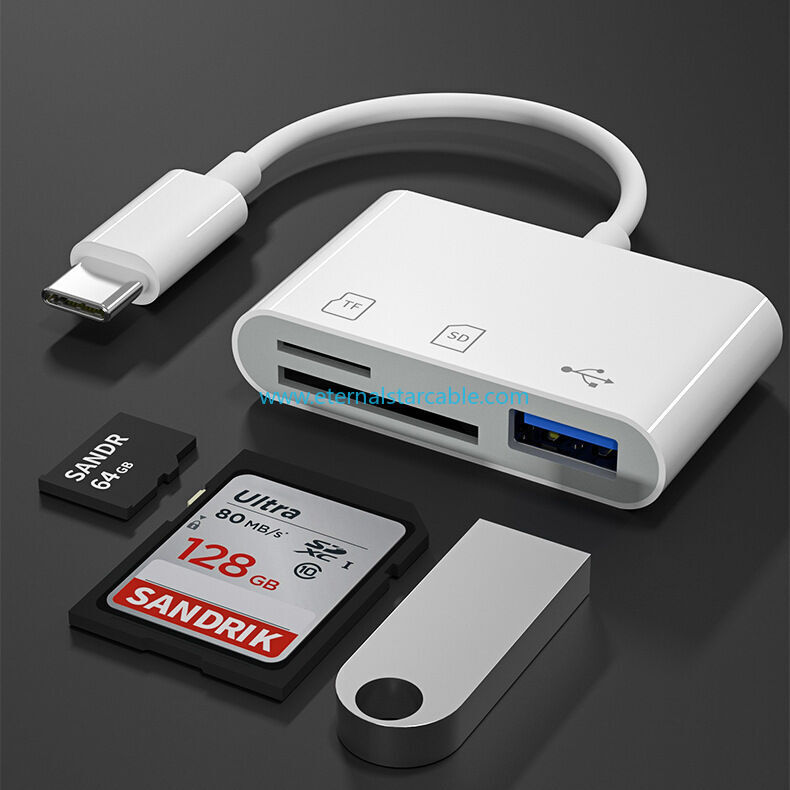 SD Card Reader for iPhone/iPad,PuavntView Micro SD Card Reader Adapter,Memory SD Card Reader Trail Camera Viewer for iPhone iPad,Plug and Play