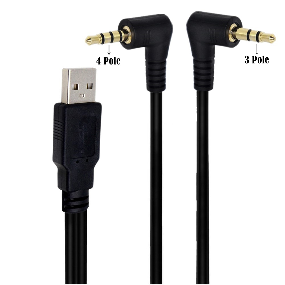 2 in 1 3.5mm Male AUX Audio Car Stereo Jack Cables to USB 2.0 Male Charge Cable，1m