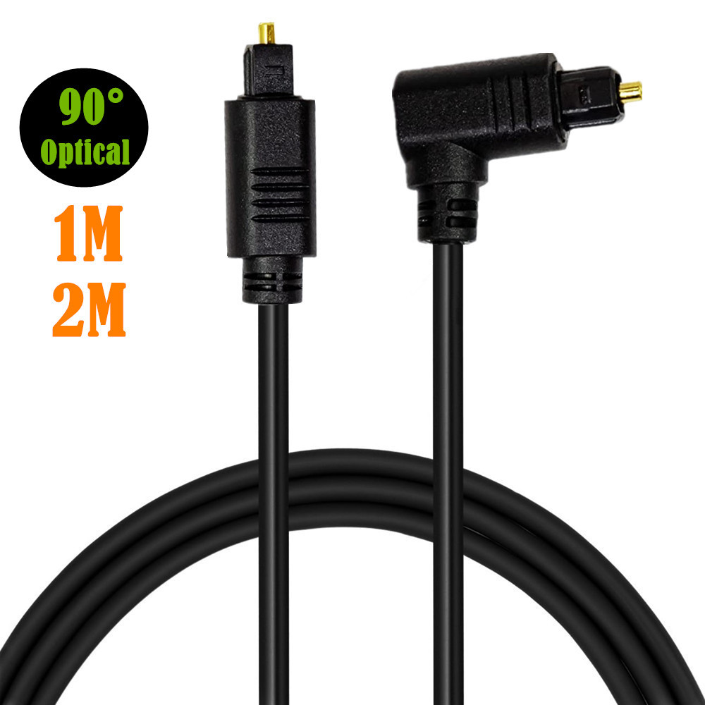 90 Degree Angled Digital Optical Audio Cable Slim Optical Cable
